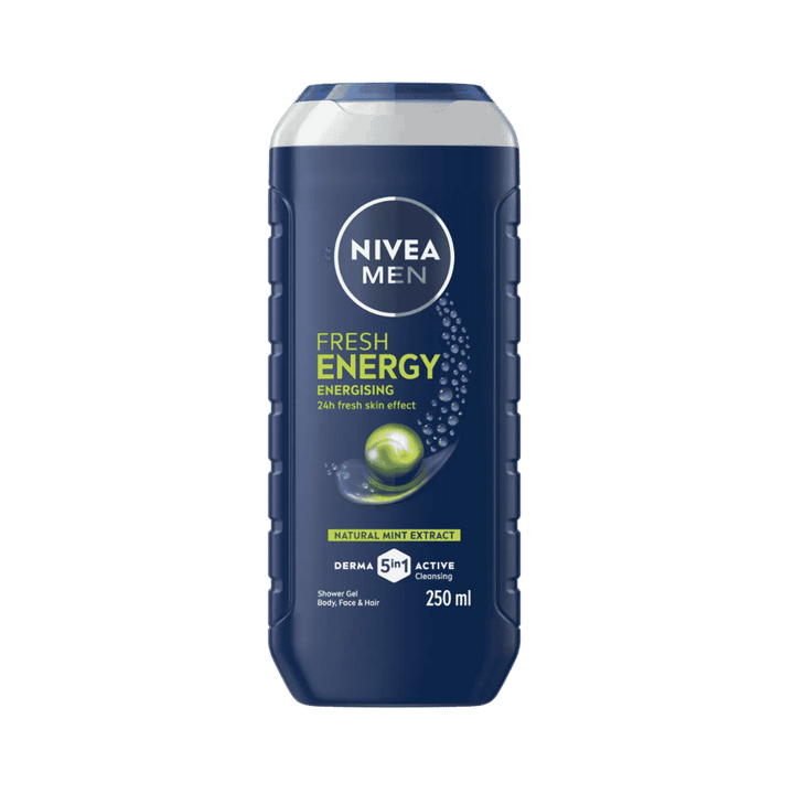 Nivea Men Energy 24 H Fresh Effect Shower Gel - 250ml | نيفيا جل استحمام إنرجي 24 ساعة انتعاش - 250مل