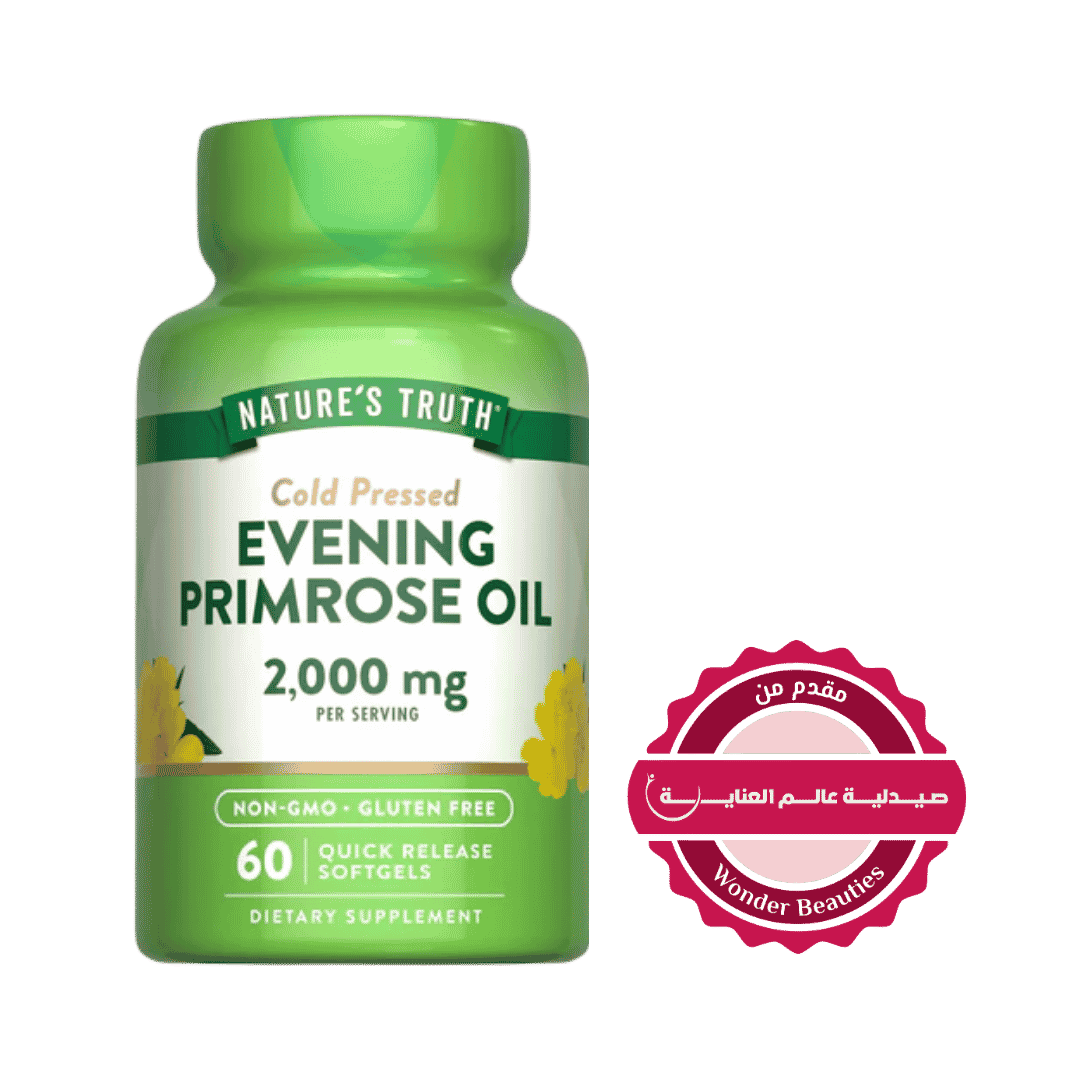 Nature's Truth Evening Primrose Oil 2,000Mg - 60 Softgels | نيتشرس تروث زيت زهرة الربيع المسائية 2000 ملغ - 60 سوفت جل