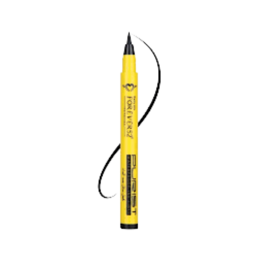 FOR EVER52 Purest Waterproof Liquid Eyeliner 1.5ml yellow pen with black felt tip