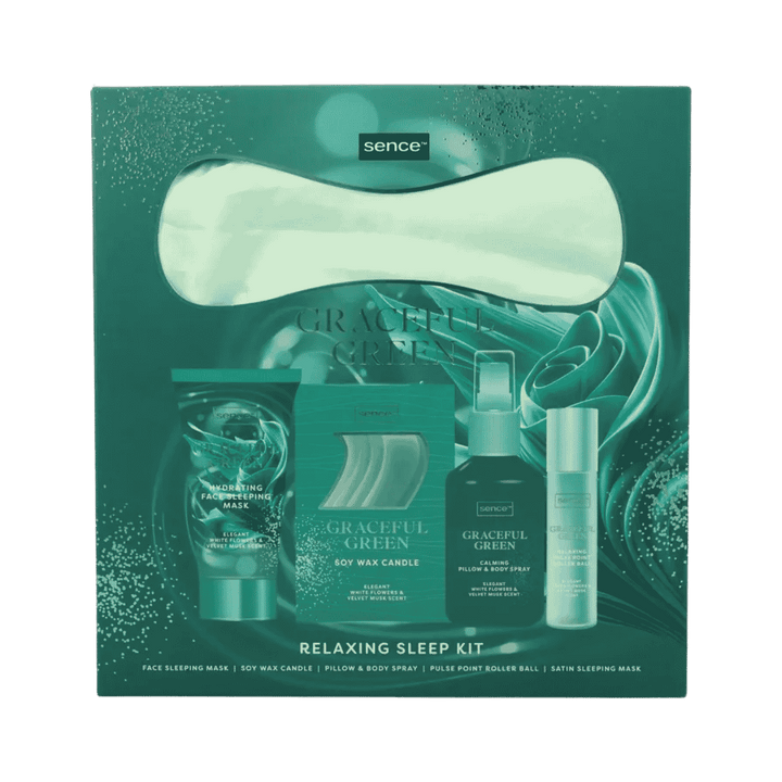 Sence Beauty Graceful Green Relaxing Sleep Kit| سينس بيوتي مجموعة عناية ليلية