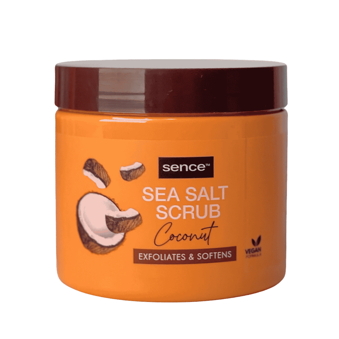 Sence Beauty Sea Salt Scrub Coconut -500g | سينس بيوتي مقشر للجسم بملح البحر و جوز الهند - 500 غرام