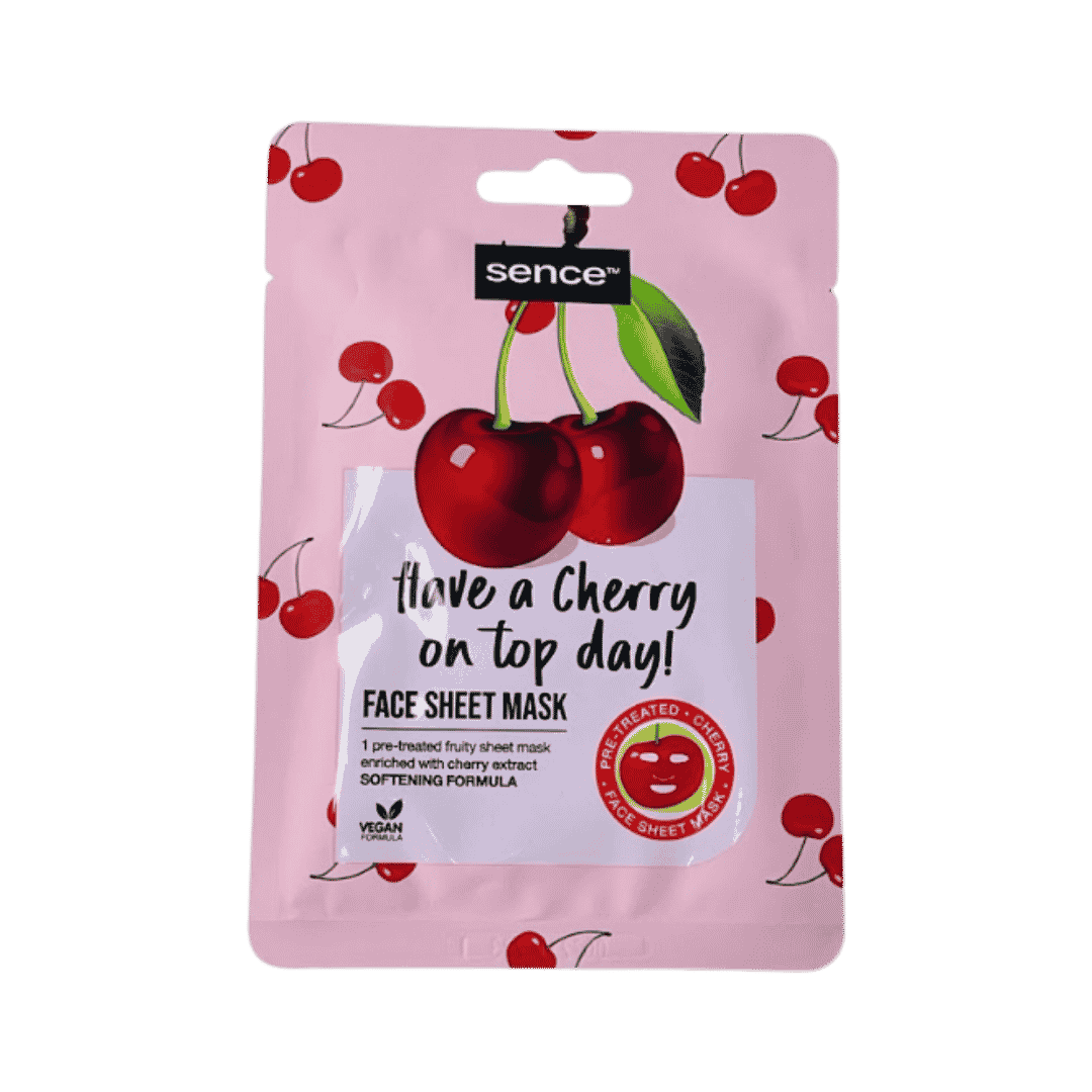 Sence Beauty Have A Cherry  No Top Day! - 20ml | سينس بيوتي ماسك ورقي للوجه - 20 مل