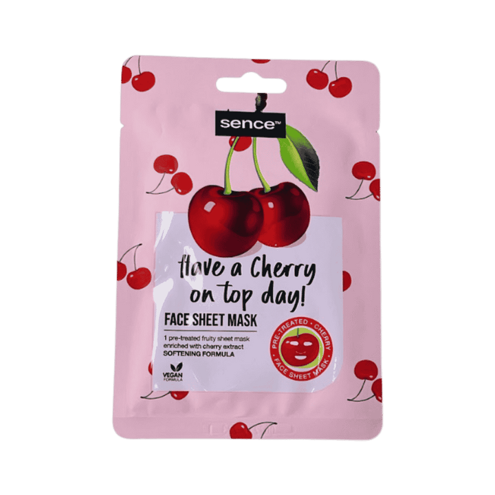 Sence Beauty Have A Cherry  No Top Day! - 20ml | سينس بيوتي ماسك ورقي للوجه - 20 مل