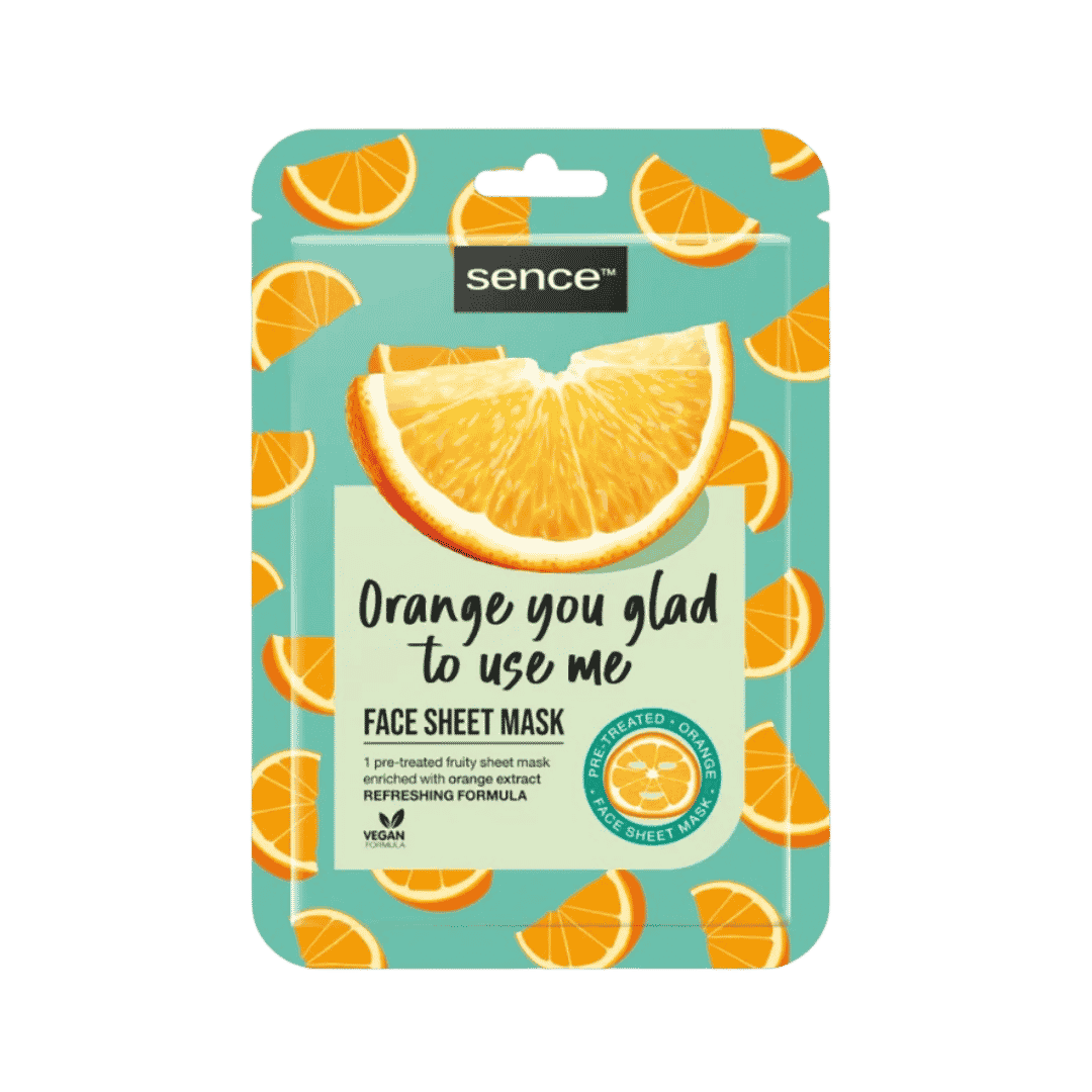 Sence Beauty Juicy Like An Orange Face Sheet Mask - 20ml | سينس بيوتي ماسك ورقي للوجه - 20 مل