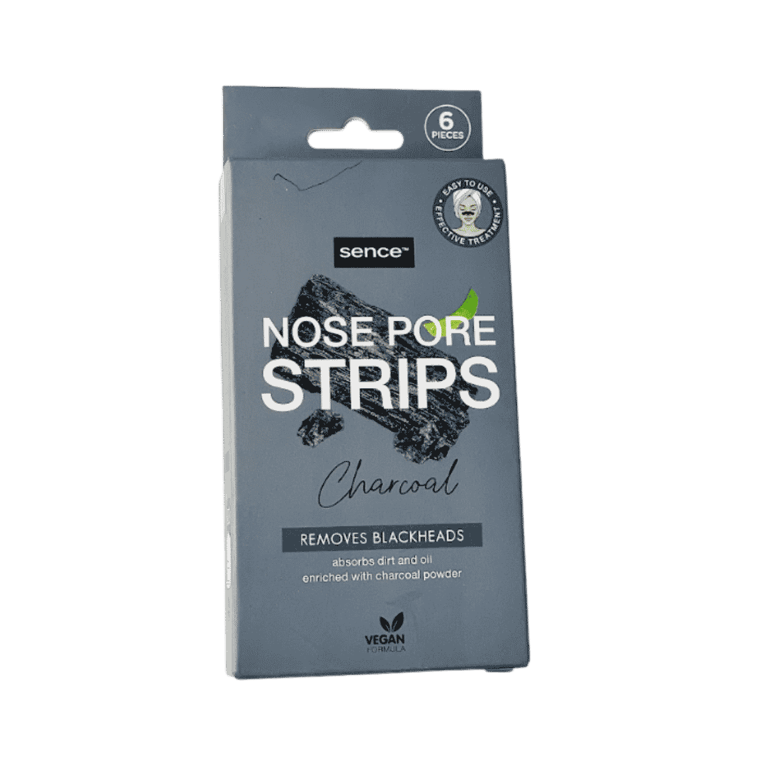 Sence Beauty nose pore strips charcoal - 6pcs | سينس بيوتي  شرائط أنفية - 6 قطع