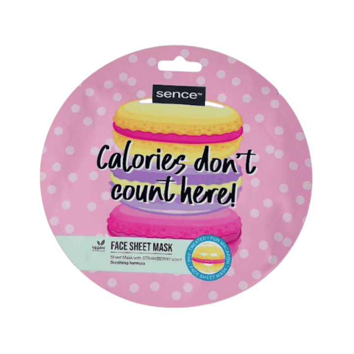 Sence Beauty Calories Don't Count Here Face Sheet Mask - 20ml | سينس بيوتي ماسك ورقي للوجه - 20 مل