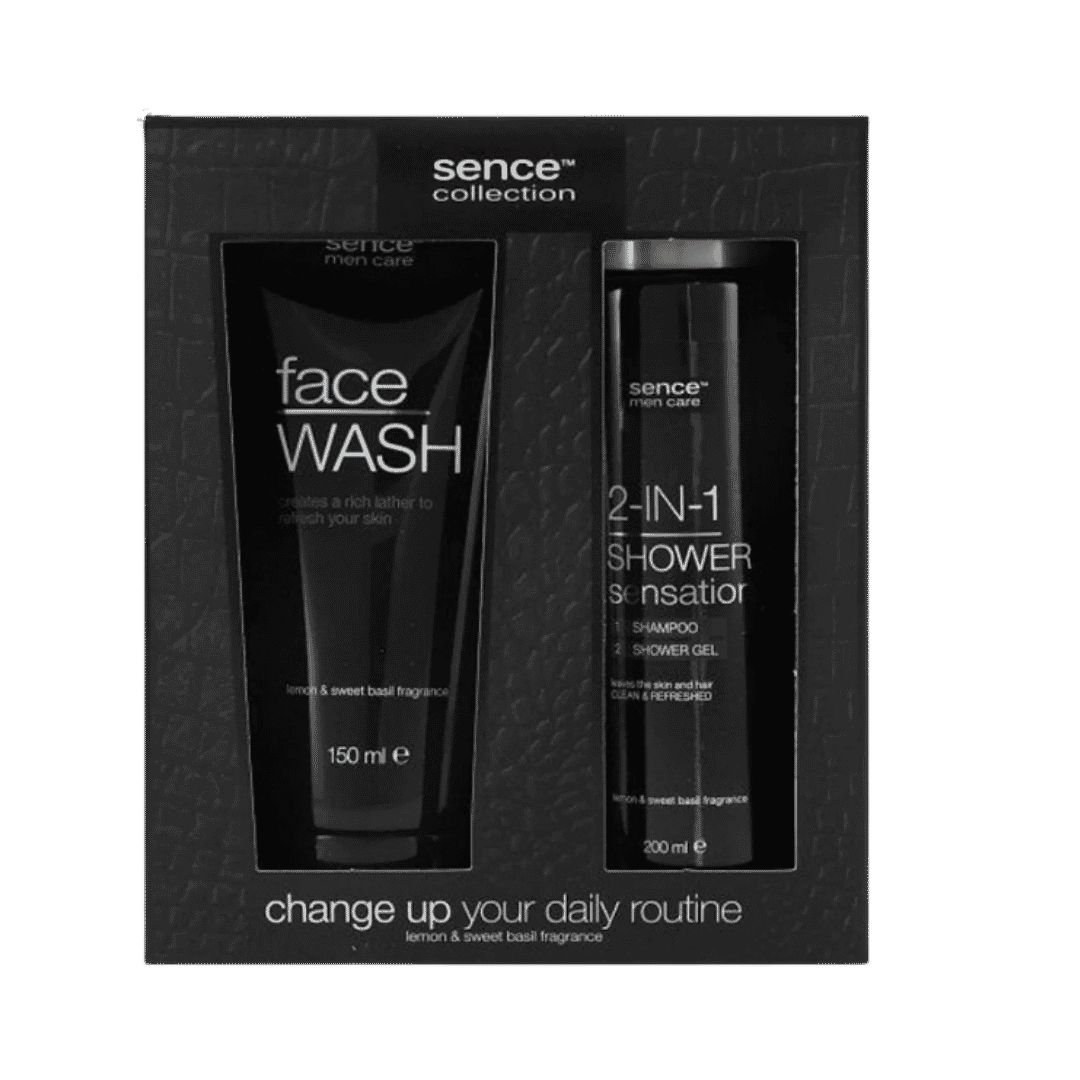 Sence Beauty Sensation Face Wash & Shampoo&Shower Gel - 150x200ml | سينس بيوتي مجموعة للرجال - 150x200 مل