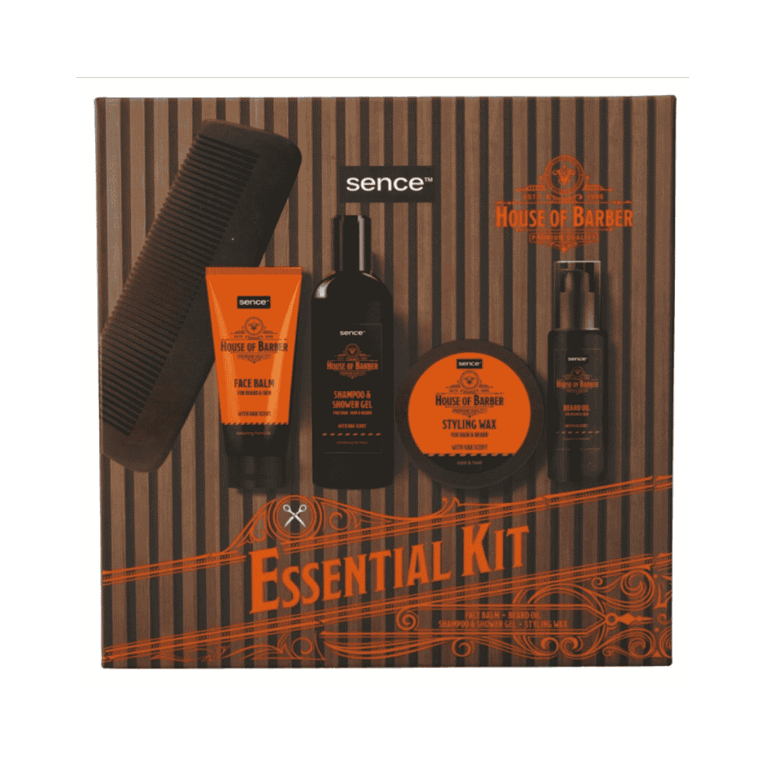 Sence Beauty Collection Giftset For Men House Of Barber - 5pcs - 75mlx75gx150mlx60ml | سينس بيوتي مجموعة العناية بالرجل - 5 قطع
