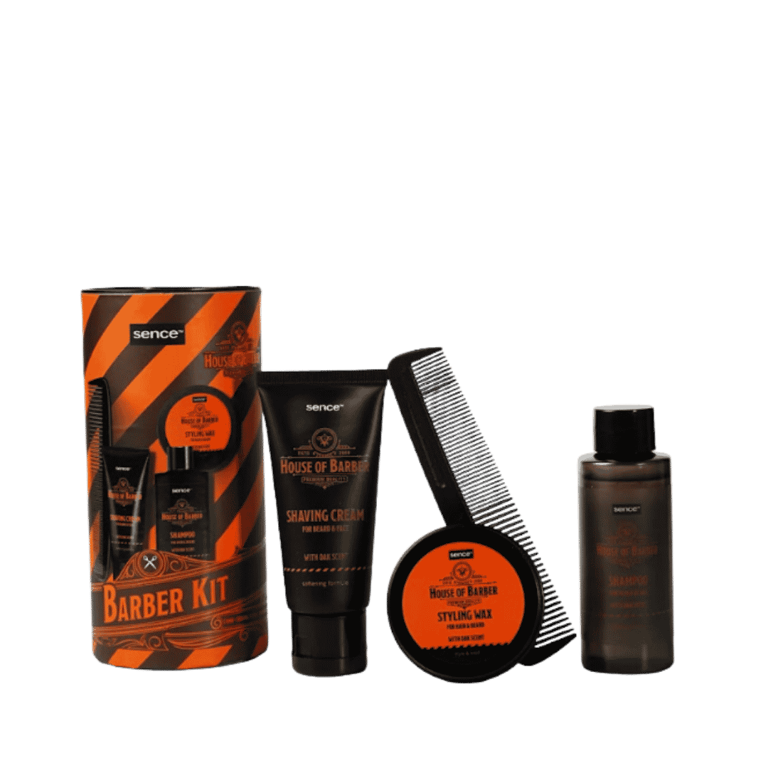 Sence Beauty For Men House Of Barber -  4Pcs | سينس بيوتي مجموعة العناية للرجال - 4 قطع