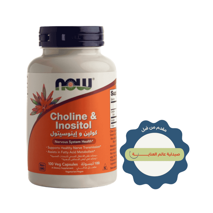 now Choline & Inositol - 100 Capsules | ناو كولين وإنوزيتول – 100 كبسولة