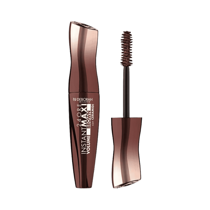 Deborah Milano 24Ore Instant Maxi Volume Mascara Brown - 12ml | ديبورا ميلانو 24 أور ماسكارا فورية لتكثيف الرموش باللون البني - 12 مل