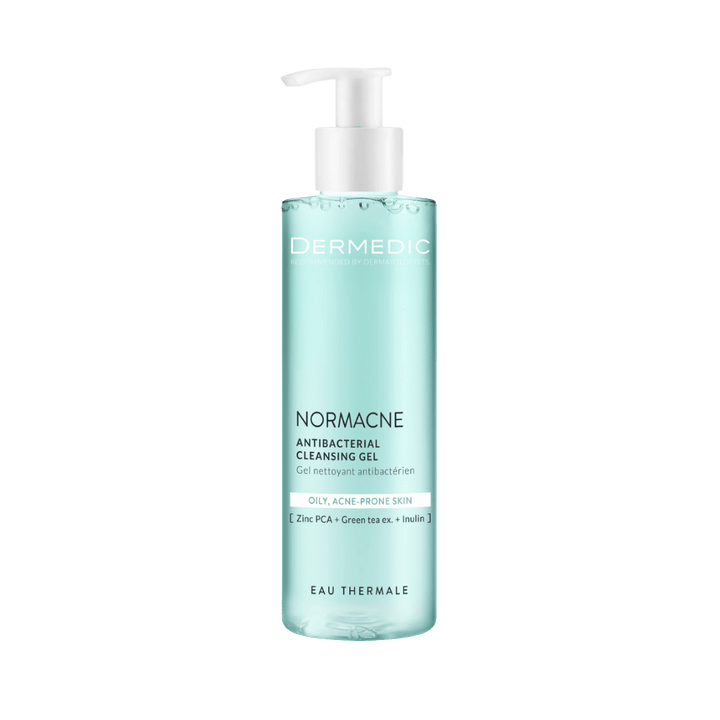 DERMEDIC Normacne Antibacterial cleansing gel - 200ml | ديرمديك غسول جل مضاد للبكتيريا للبشرة المعرضة لحب الشباب - 200 مل