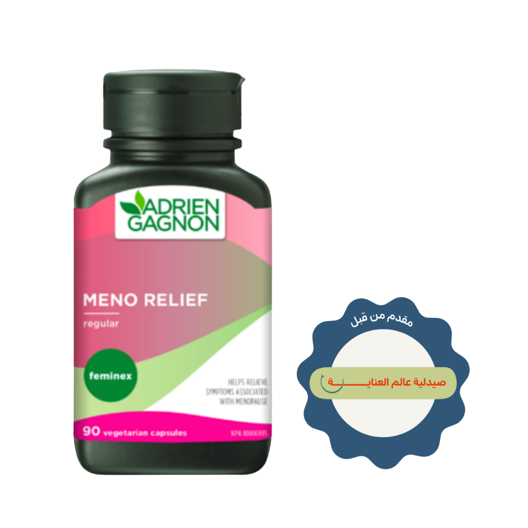 ADRIEN GAGNON Meno Relief Extra 30 Vegetarian Capsules | أدريان غانيون مكمل نباتي لعلاج اعراض انقطاع الطمث - 30 كبسولة
