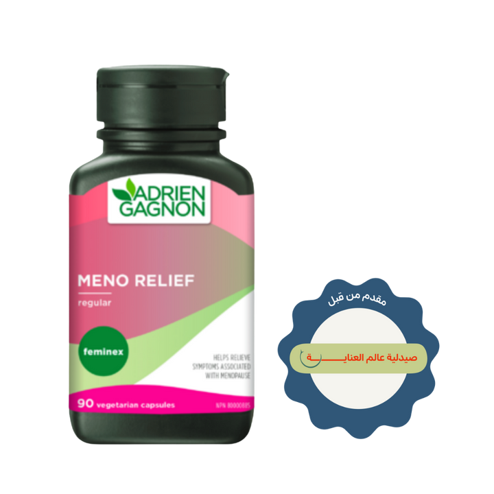 ADRIEN GAGNON Meno Relief Extra 30 Vegetarian Capsules | أدريان غانيون مكمل نباتي لعلاج اعراض انقطاع الطمث - 30 كبسولة