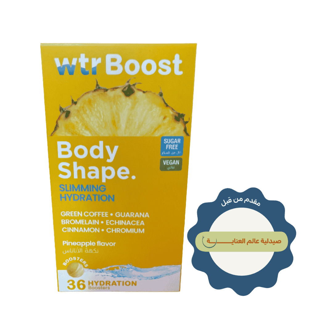 Wtr Boost Body Shape Slimming Hydration - 36 Hydration Tabs | دبليو تي آر بوست لترطيب الجسم ودعم الرشاقة وتنسيق القوام – 36 قرص