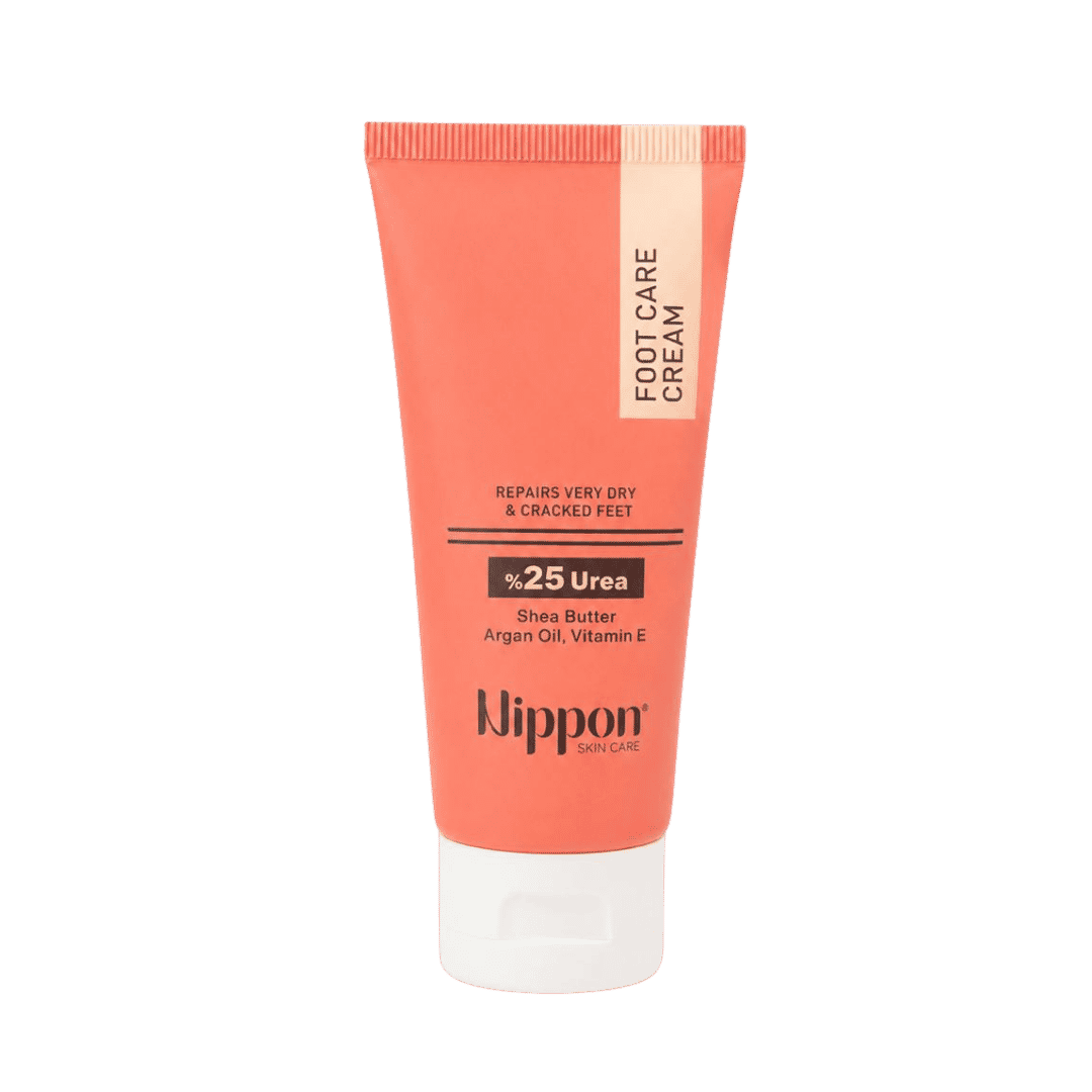 Nippon 25% Urea Shea Butter Argan Oil Vitamin E Foot Care Cream - 50g | نيبون كريم للعناية بالقدمين 25% يوريا وزبدة الشيا وزيت الارجان - 50غ