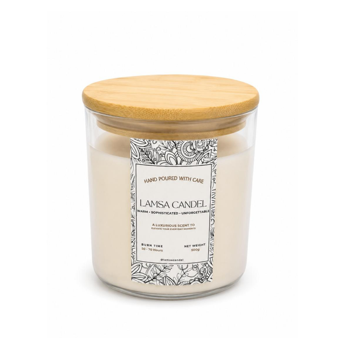 LAMSA Scandal Scented Candle - 500g |لمسة شمعة معطرة سكاندل - 500 غرام