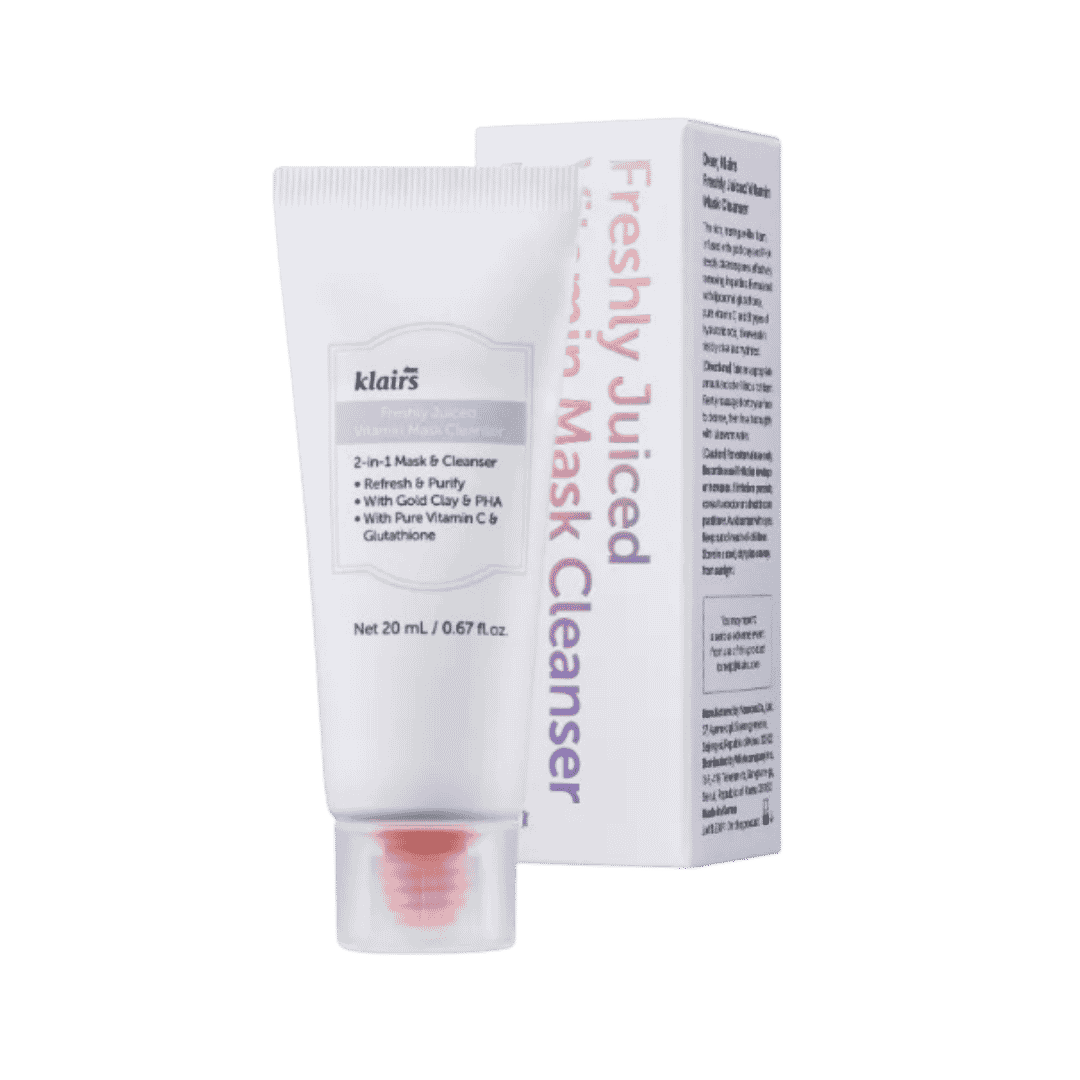 Dear Klairs Freshly Juiced Vitamin Mask Cleanser - 20ml | دير كليرز غسول وماسك- 20مل
