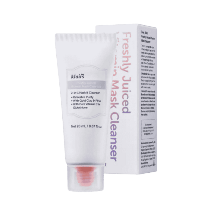 Dear Klairs Freshly Juiced Vitamin Mask Cleanser - 20ml | دير كليرز غسول وماسك- 20مل