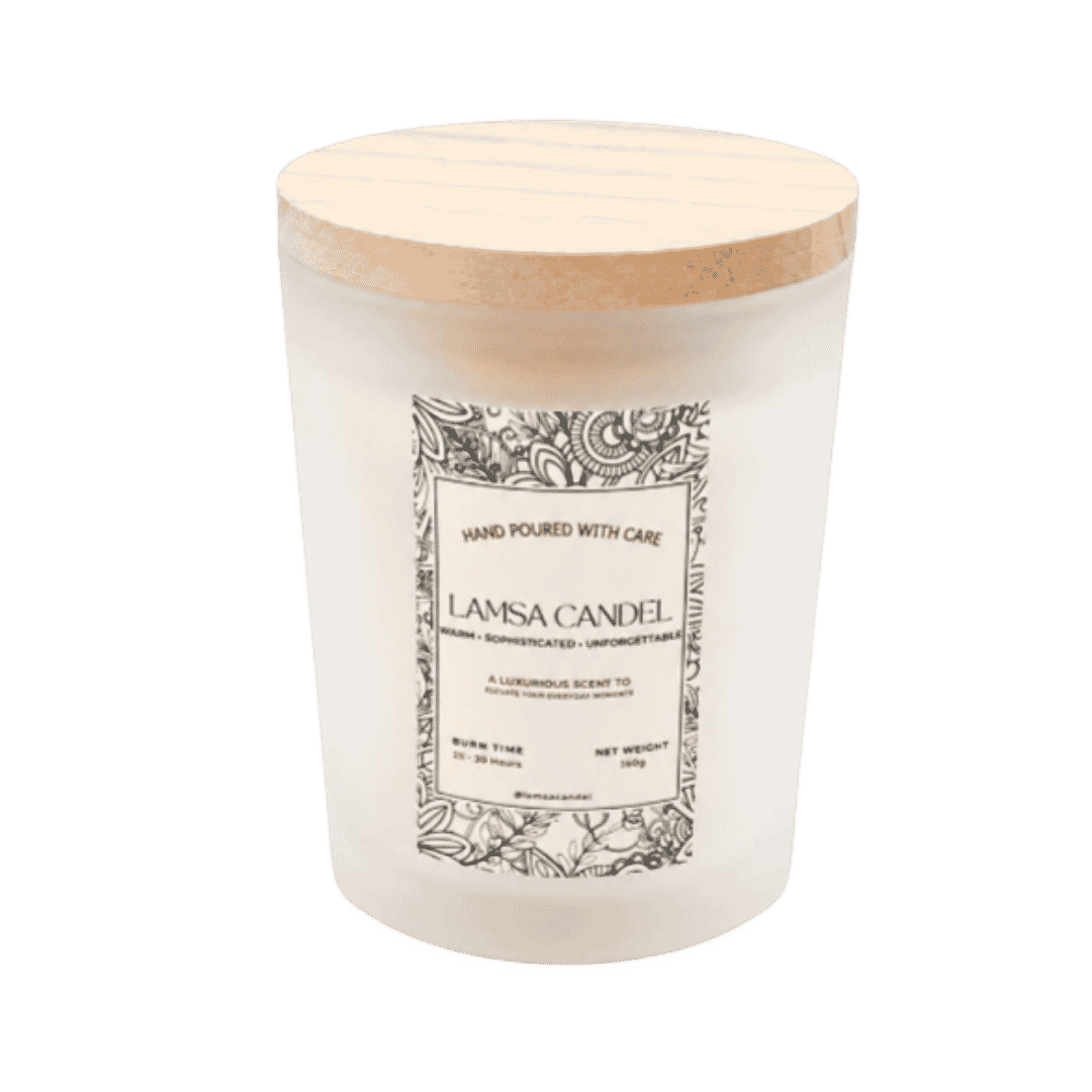 LAMSA Musk & Berry Scented Candle - 160g | لمسة شمعة - 160غ