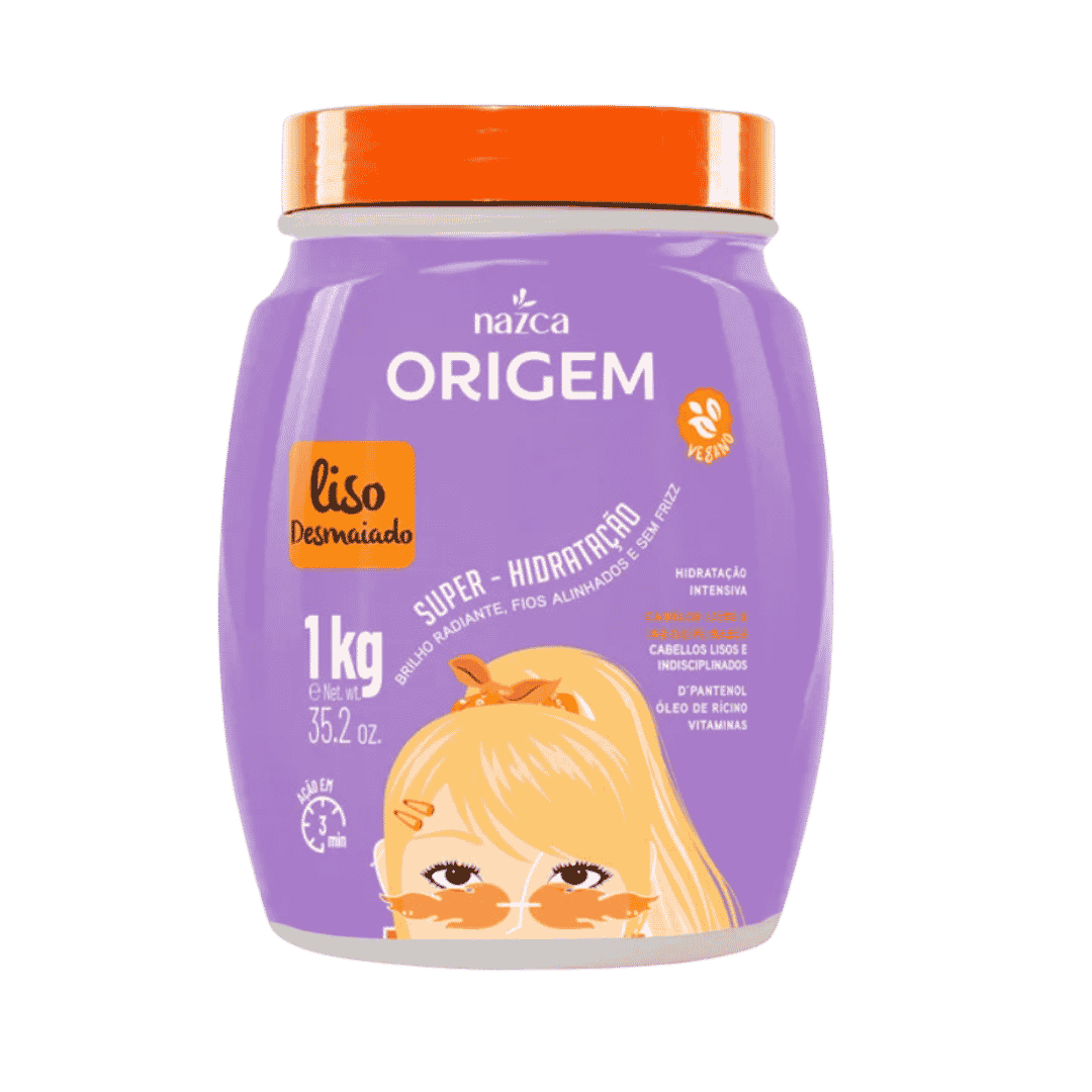 nazca Origem Lisos Desmaiado Super Hidratação - 1 Kg |نازكا ماسك ترطيب سوبر 1 كغ