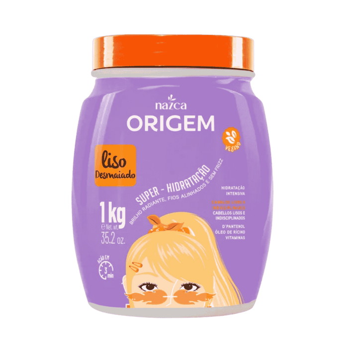 nazca Origem Lisos Desmaiado Super Hidratação - 1 Kg |نازكا ماسك ترطيب سوبر 1 كغ