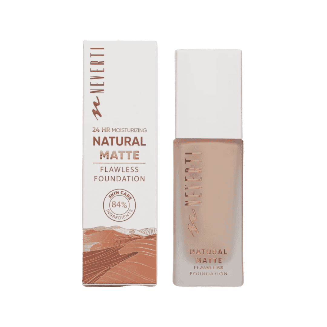 Neverti Natural Matte Flawless Foundation - 32ml | نيفرتي فاونديشن مات - 32 مل