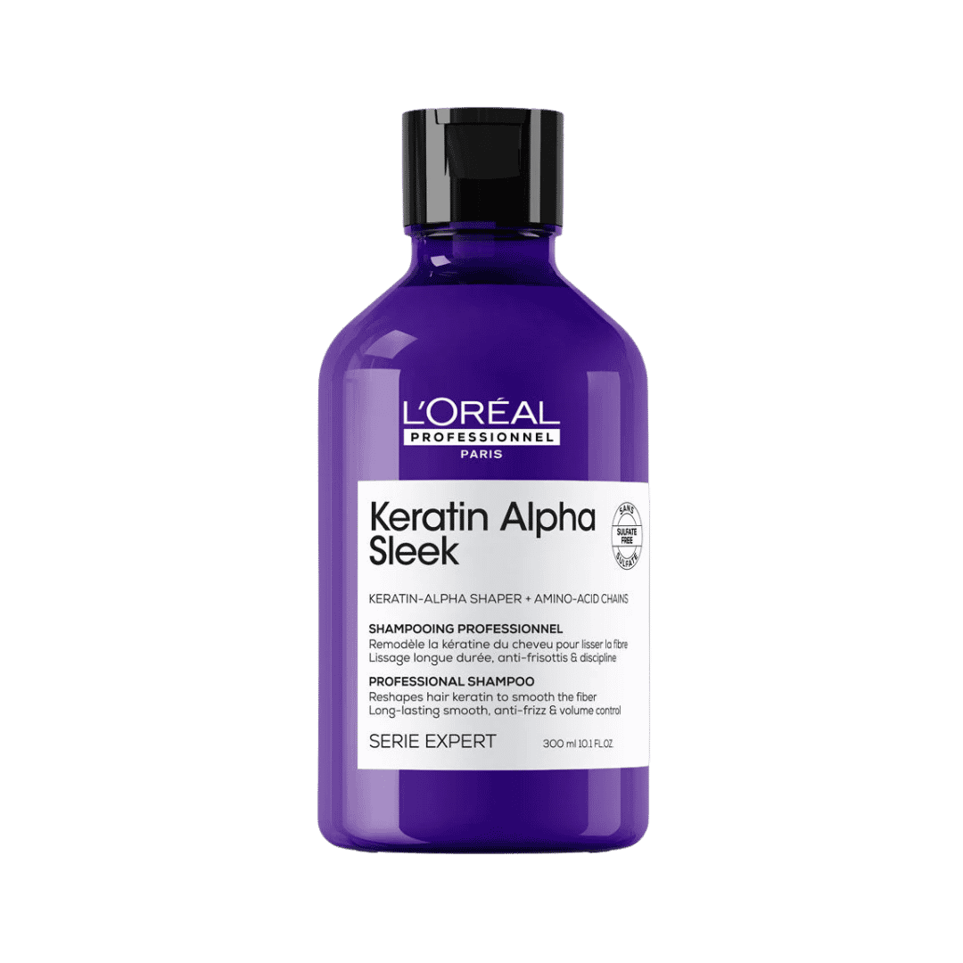 L'Oréal Professionnel Keratin Alpha Sleek Shampoo - 300ml | لوريال بروفيشنال شامبو كيراتين ألفا سليك لتنعيم الشعر - 300 مل