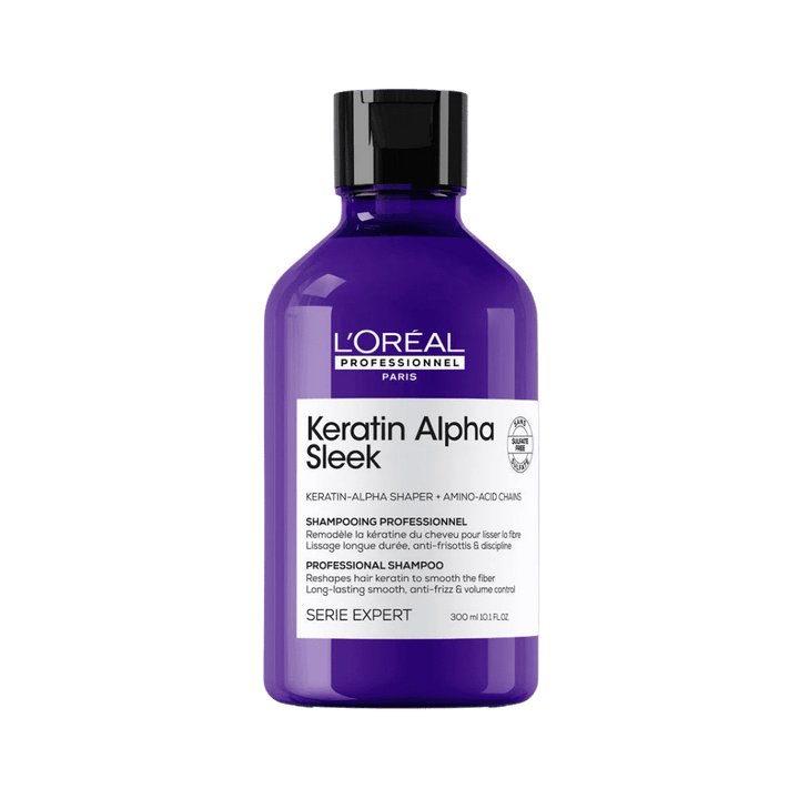 L'Oréal Professionnel Keratin Alpha Sleek Shampoo - 300ml | لوريال بروفيشنال شامبو كيراتين ألفا سليك لتنعيم الشعر - 300 مل