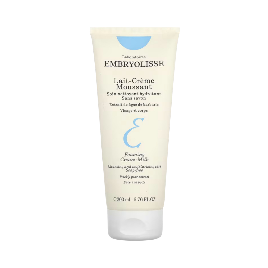Embryolisse Lait-Crème Moussant Foaming Cream Milk 200ml cream tube with white flip cap
