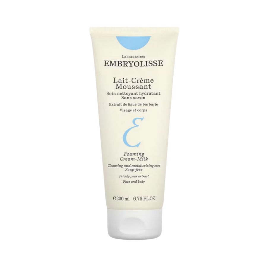 Embryolisse Lait-Crème Moussant Foaming Cream Milk 200ml cream tube with white flip cap