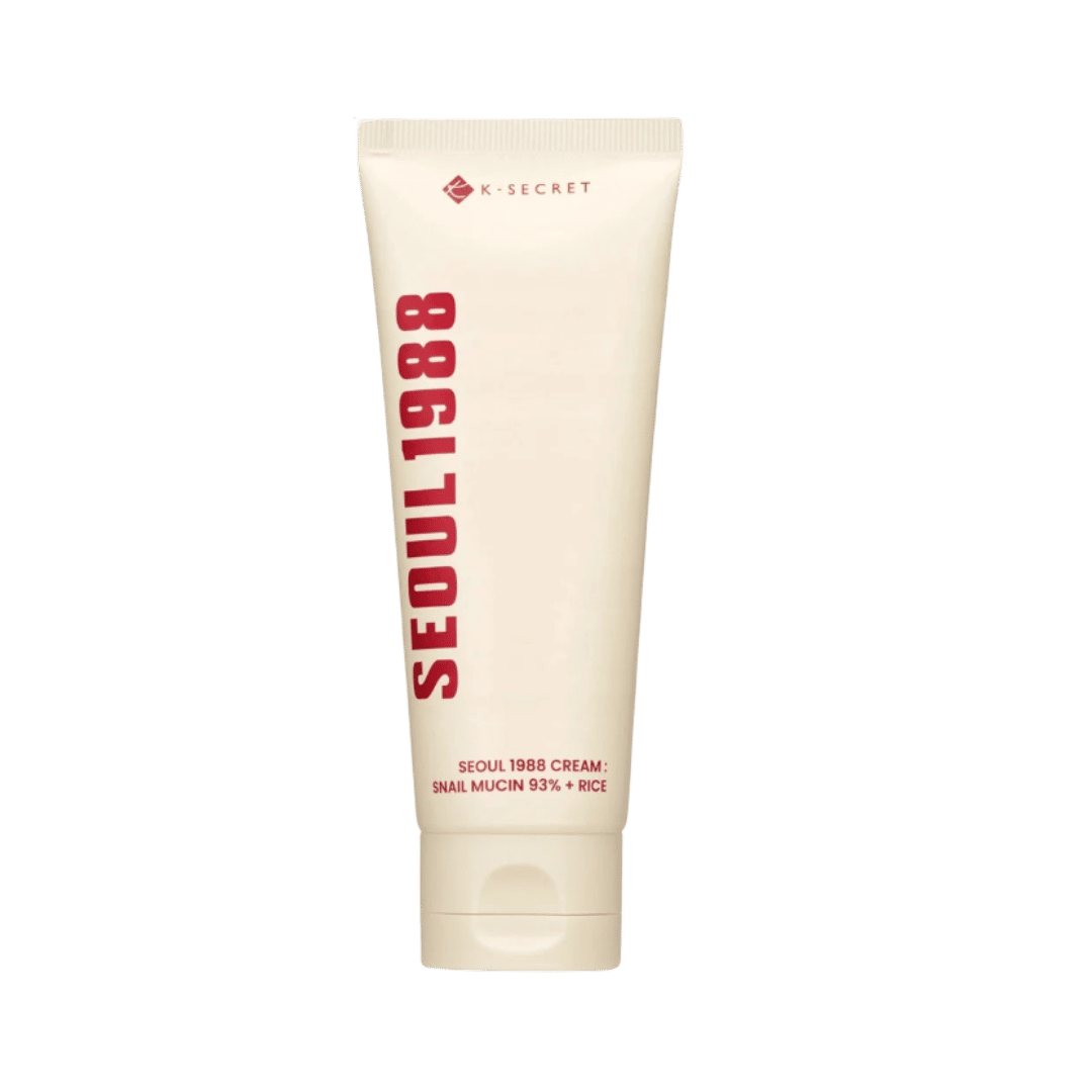 K-SECRET SEOUL 1988 Cream : Snail Mucin 93% + Rice - 100ml | كي سيكريت كريم سيول 1988 - 100مل