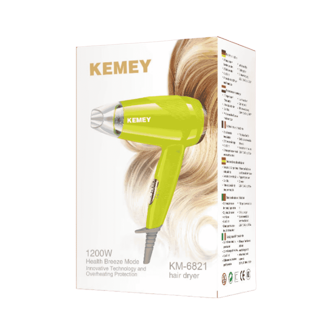 KEMEY Health Breeze Mode Innovative Technolgy Hair Dryer | كيمي مجفف شعر 1200 واط