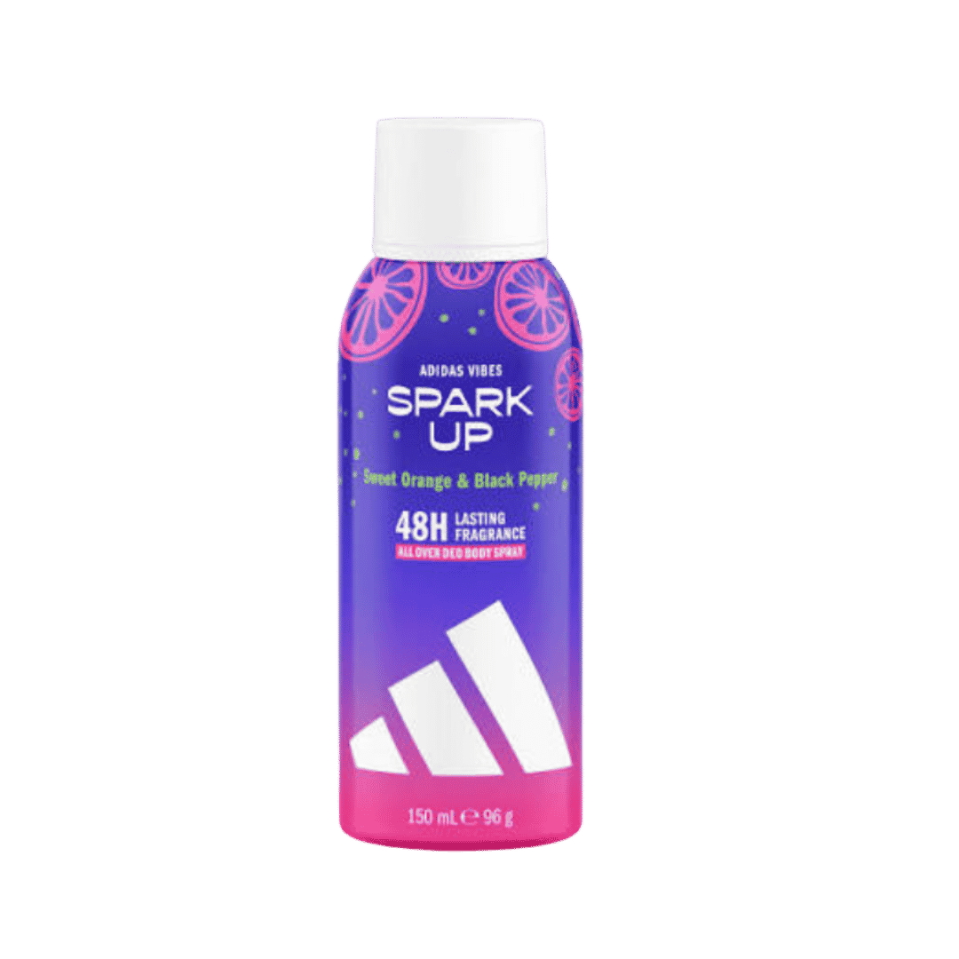 Adidas Vibes Spark Up Deo Body Spray - 150ml | أديداس سبراي مزيل رائحة للجسم - 150 مل