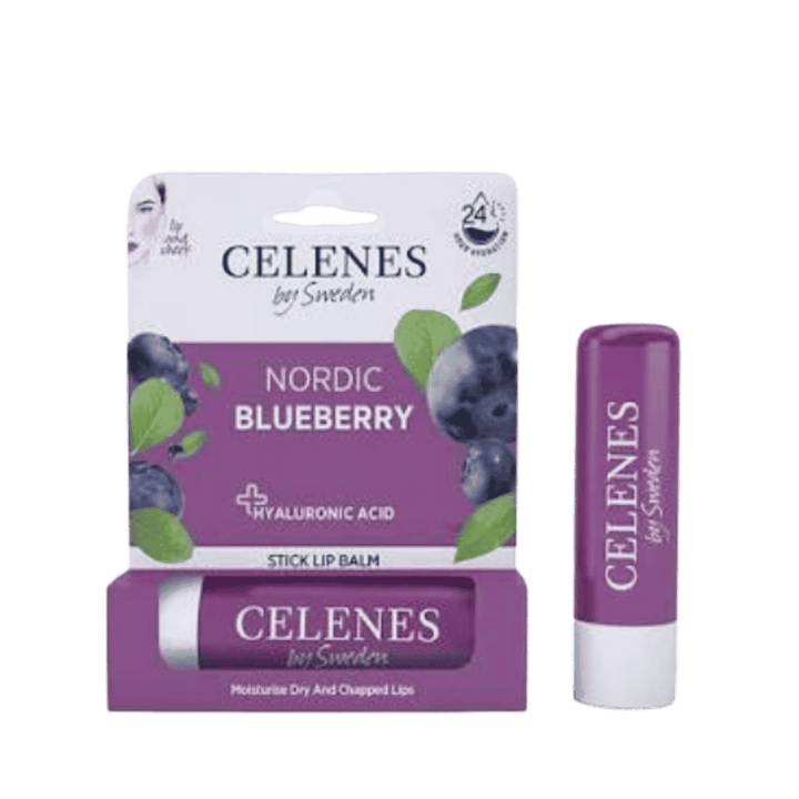 Celenes By Sweden Stick Lip Balm - 4.8g | سيلينس مرطب شفاه ستيك بالتوت الأزرق - 4.8 غرام