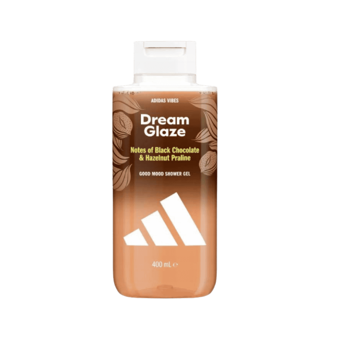 Adidas Vibes Dream Glaze Good Mood Shower Gel - 400ml | أديداس شاور جل برائحة الشوكولاتة الداكنة والبندق - 400 مل