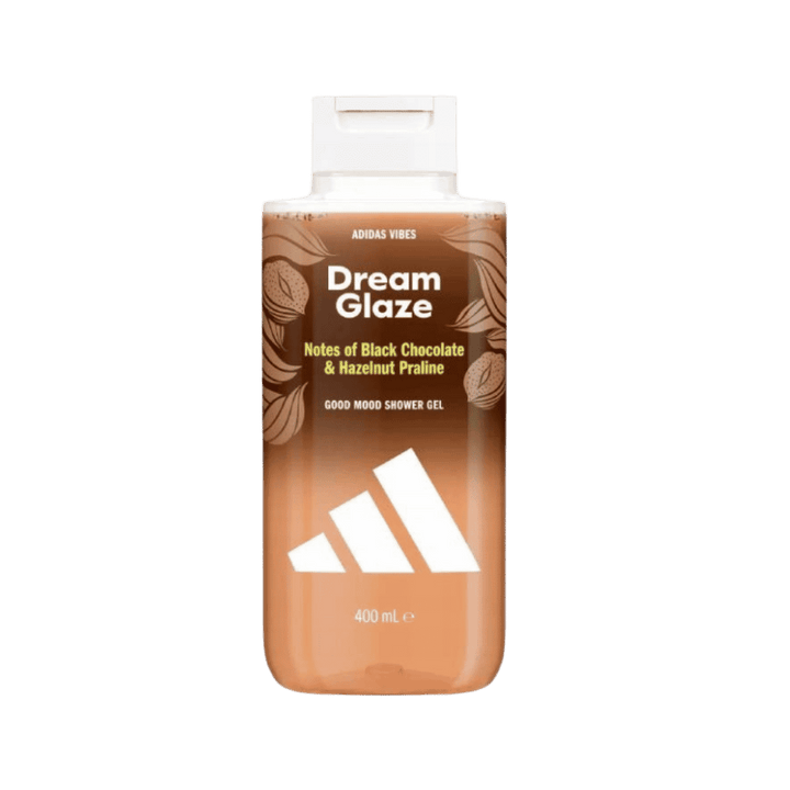 Adidas Vibes Dream Glaze Good Mood Shower Gel - 400ml | أديداس شاور جل برائحة الشوكولاتة الداكنة والبندق - 400 مل