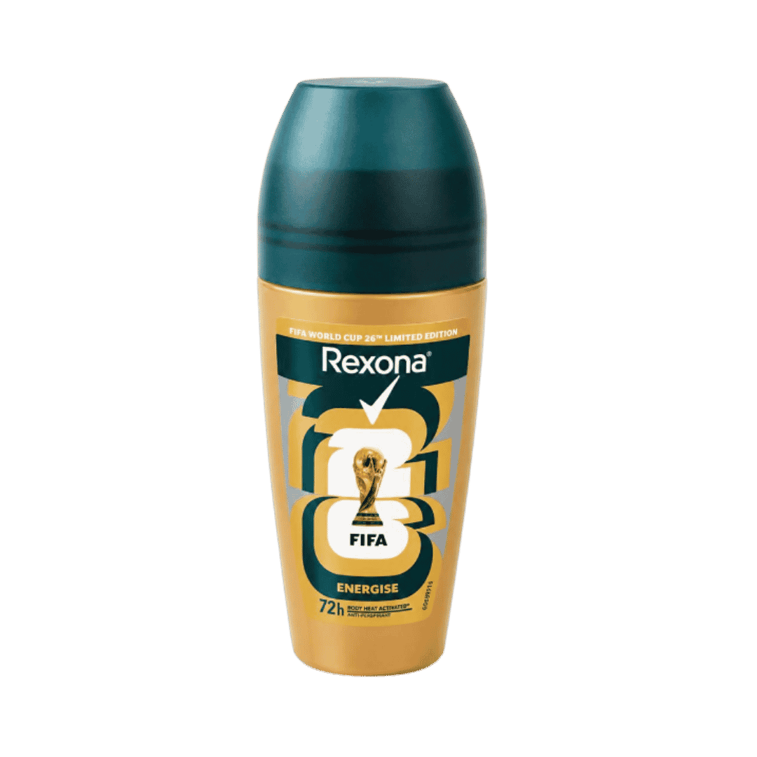 Rexona 72 H Fifa Energise - 45ml | ريكسونا رول أون مضاد للتعرق إنيرجي - 45مل