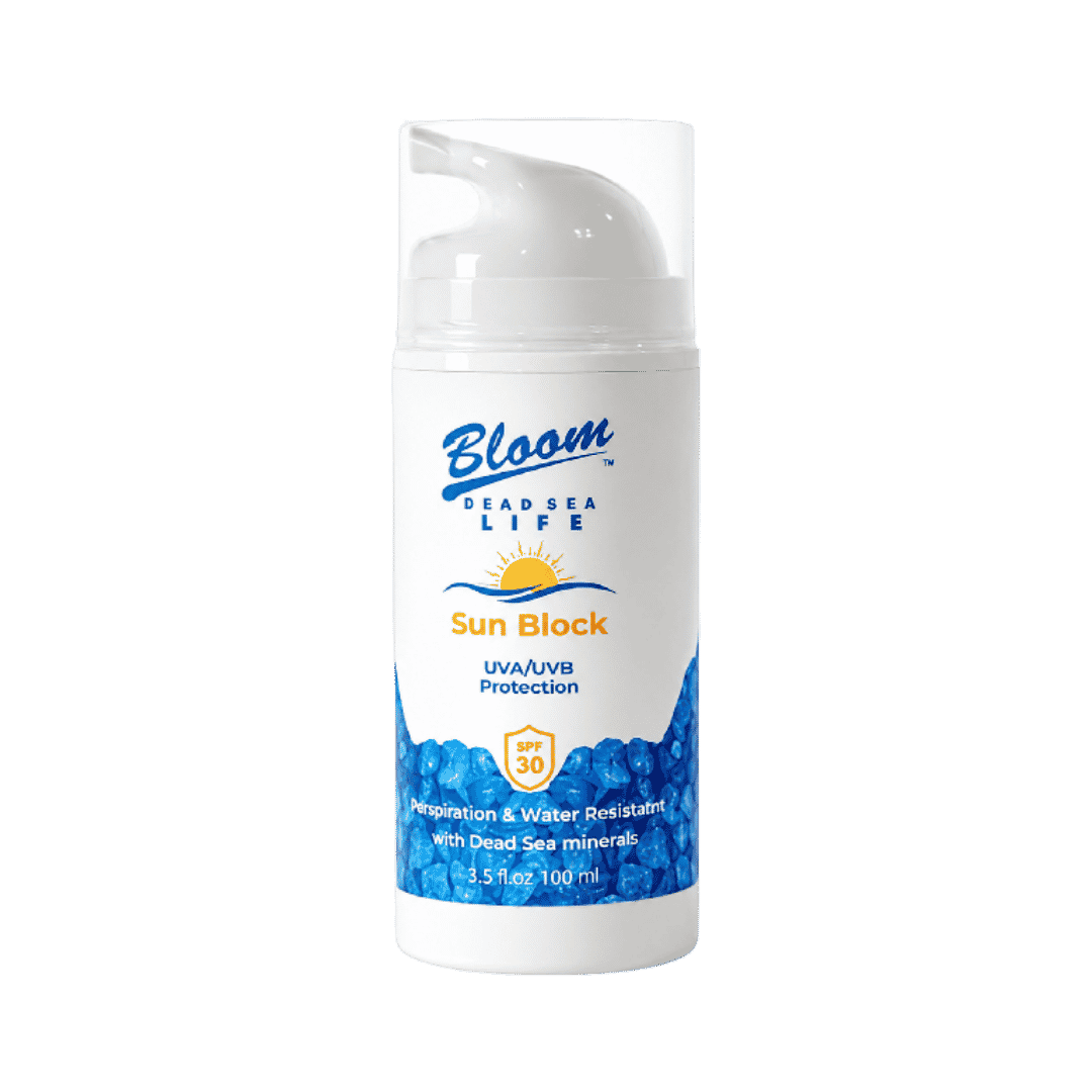 Bloom Dead Sea Sun Block SPF 30 - 100ml |بلوم واقي شمس SPF 30 بمعادن البحر الميت - 100 مل
