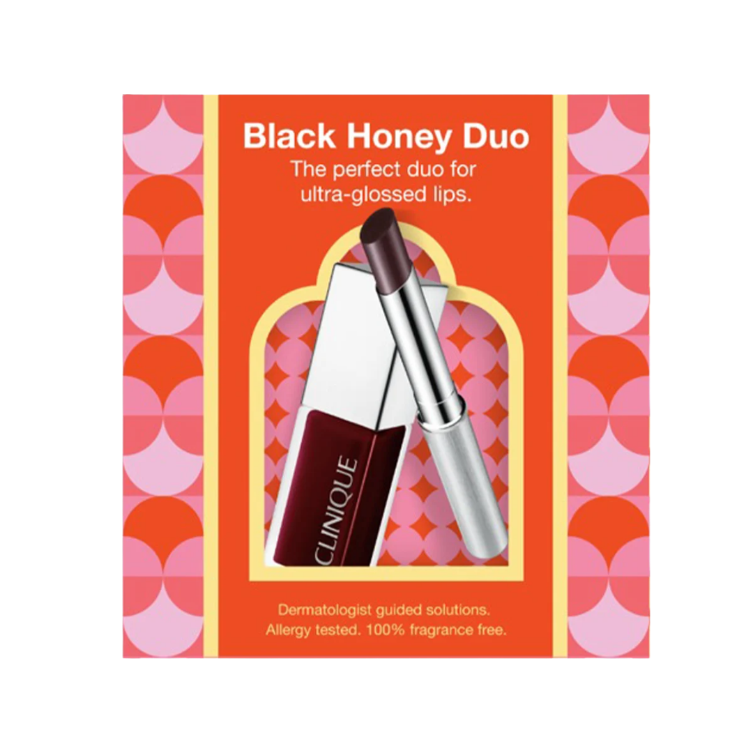 CLINIQUE Black Honey Duo Set | كلينيك مجموعة مكياج الشفاه بلاك هاني