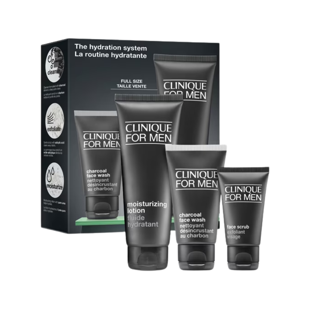 Clinique For Men The Hydration System Set | كلينك مجموعة الترطيب و العناية بالوجه للرجال