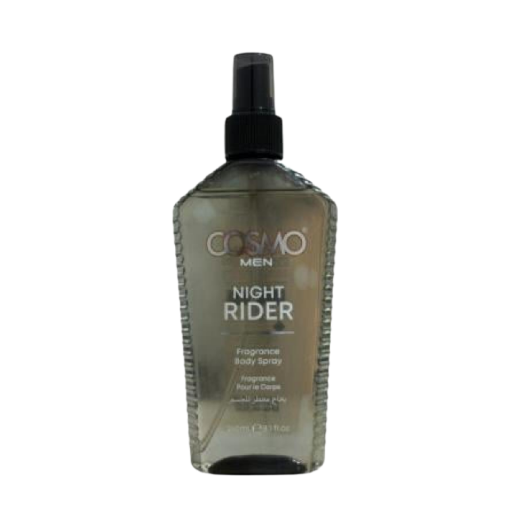 COSMO COSMETICS BODY FRAGRANCE SPRAY REDER - 240ml | كوزمو  ميست جسم نايت رايدر - 240مل