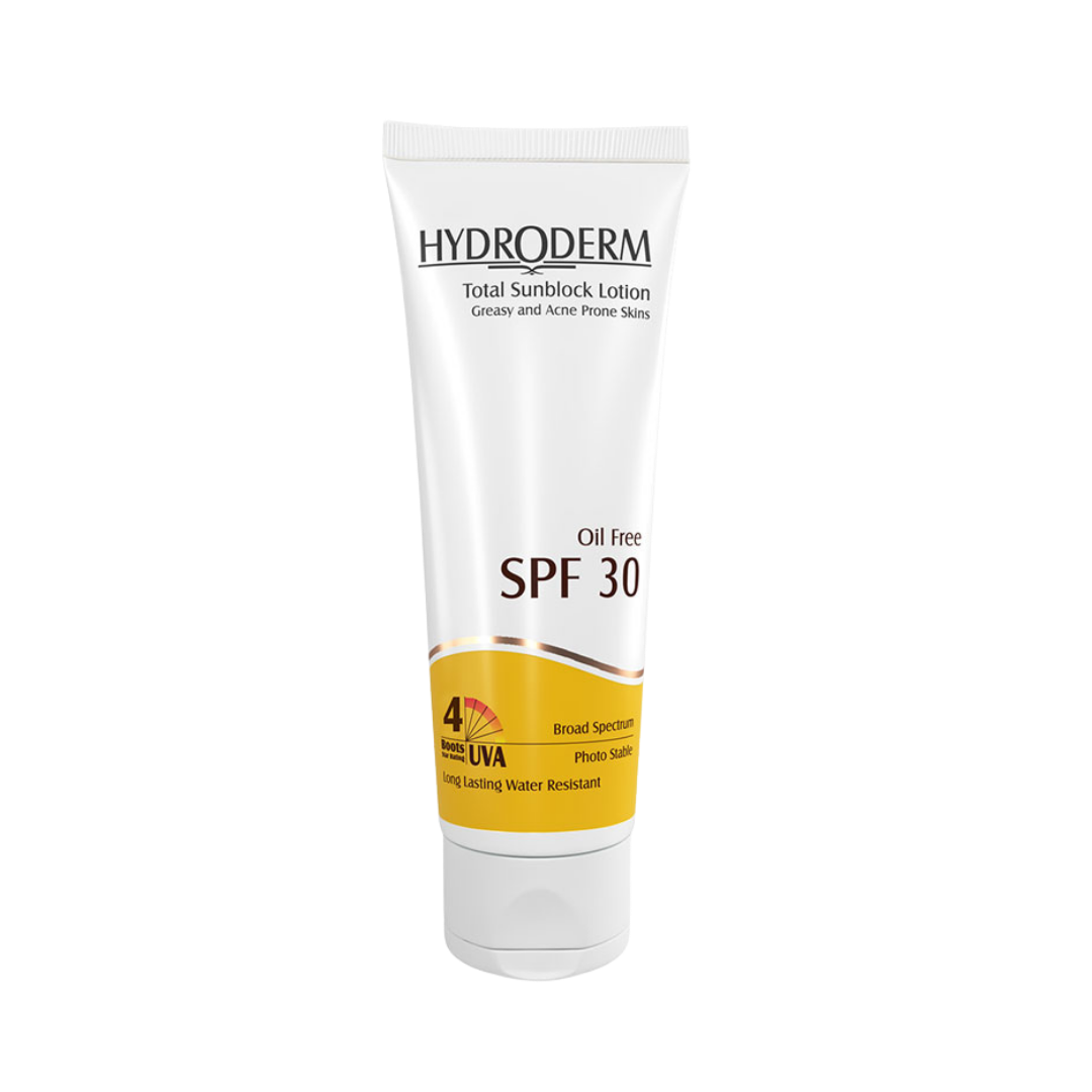 HYDRODERM Oil-free sunscreen SPF30 - 75ml | هيدروديرم واقي شمسي خال من الزيوت - 75 مل