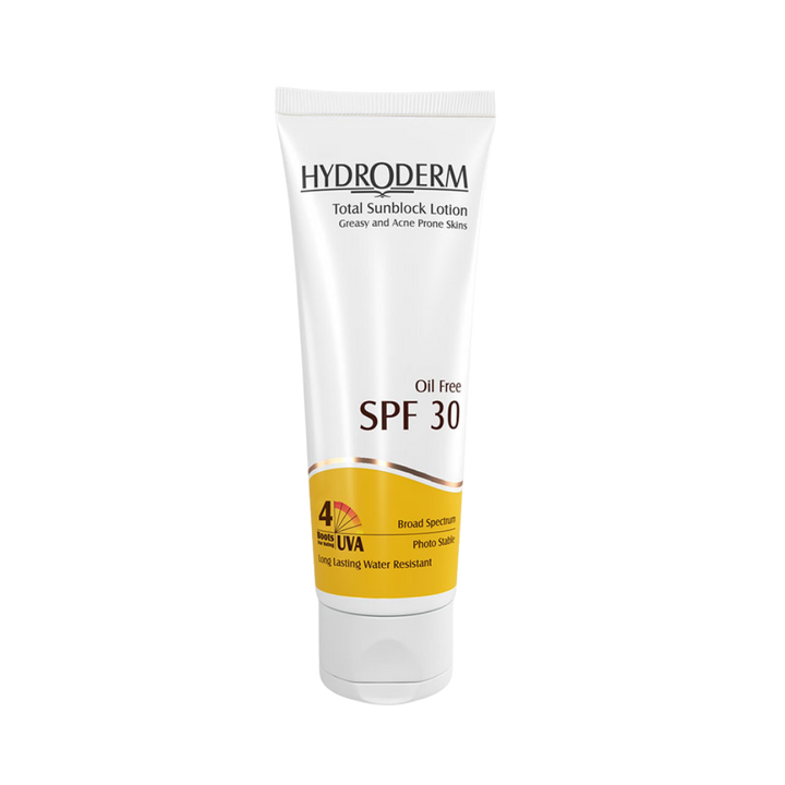 HYDRODERM Oil-free sunscreen SPF30 - 75ml | هيدروديرم واقي شمسي خال من الزيوت - 75 مل