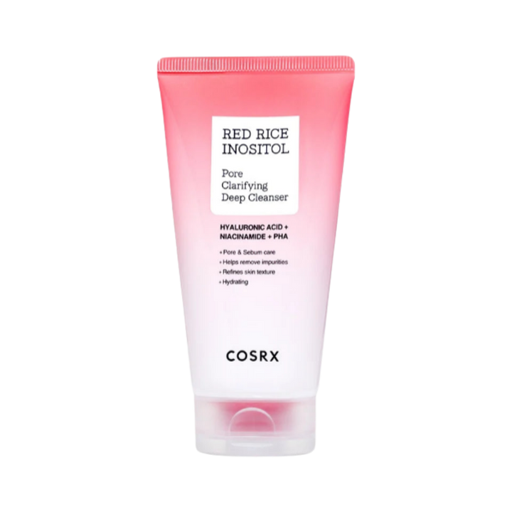 COSRX - Red Rice Inositol Pore Clarifying Deep Cleanser - 150ml |  كوزركس غسول عميق لتنقية المسام بالأرز الأحمر والإينوزيتول – 150 مل
