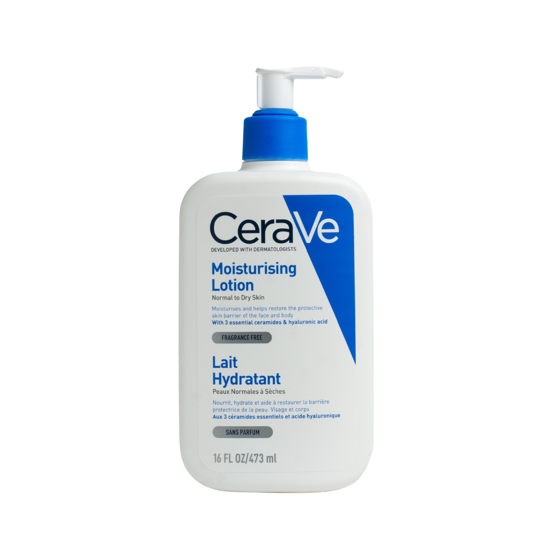CeraVe Moisturising Lotion Normal To Dry Skin Face & Body Lait Hydratant - 473ml | سيرافي لوشن مرطب للوجه وللجسم مناسب للبشرة العادية والجافة - 473مل