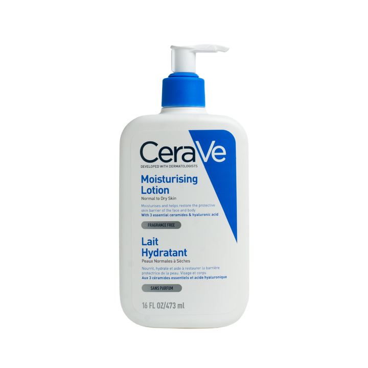 CeraVe Moisturising Lotion Normal To Dry Skin Face & Body Lait Hydratant - 473ml | سيرافي لوشن مرطب للوجه وللجسم مناسب للبشرة العادية والجافة - 473مل