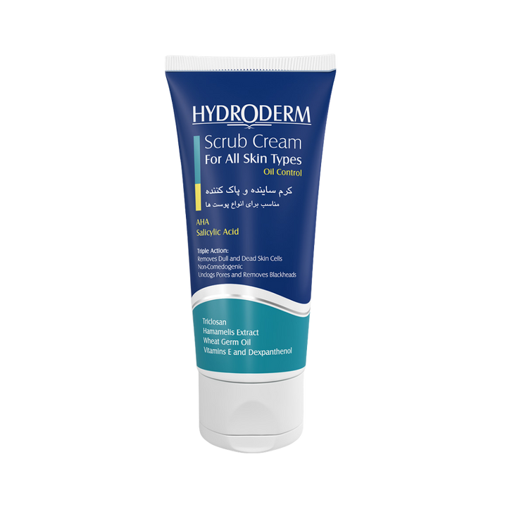HYDRODERM Scrub Cream Aha Salicylic Acid - 200ml | هيدروديرم كريم مقشر و منظف بالساليسيليك اسيد - 200 مل