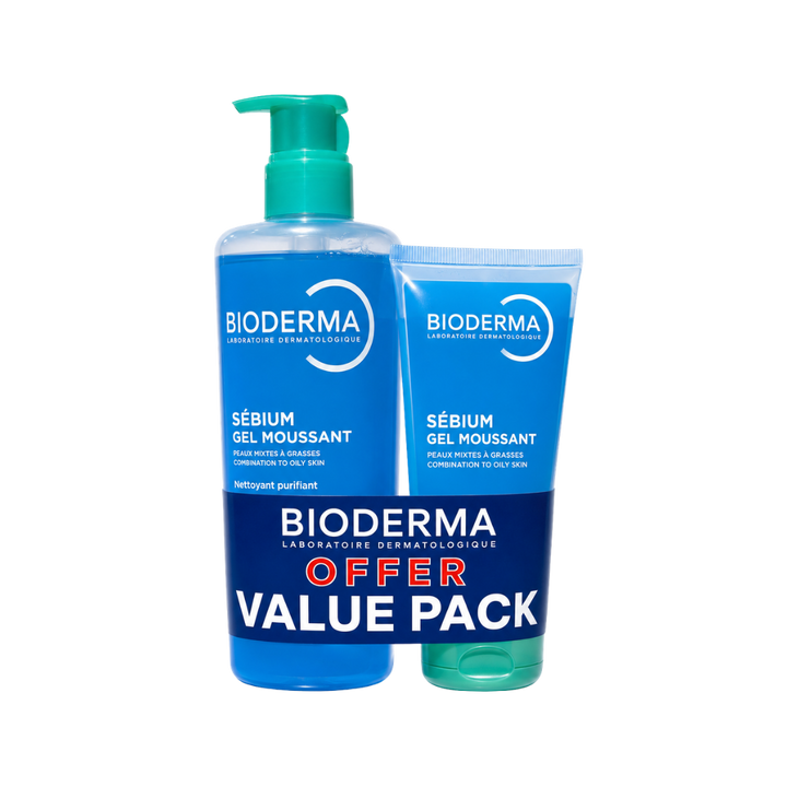 BIODERMA Sebium Gel Moussant Special Offer - 400ml | بيوديرما غسول رغوي منظف - عرض خاص 400 مل