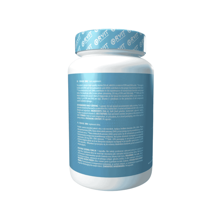 Rvit Fish Oil 1000 - 90 Capsules | ارفيت زيت السمك 1000 - 90 كبسولة